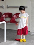 Áo Ba Lỗ Trắng Chữ Vàng Đỏ FS