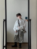 Set Sơ Mi Trắng+QD Xám TH Tuarua