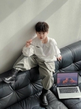 Set Sơ Mi Trắng+QD Xám TH Tuarua