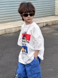 SD Áo Mickey Trước Sau+Quần Xanh Dương AM