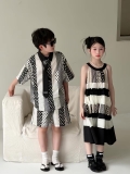 SN Sơ Mi Trắng Đen Chấm Bi KM