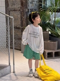SN Áo Thun Giấy Trắng+Quần Kẻ Xanh FS