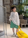 SN Áo Thun Giấy Trắng+Quần Kẻ Xanh FS
