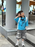 AN Xanh Biển Hình Vẽ Đen FS