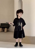 SN Áo Đen Thêu Quần Vạt YH