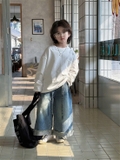 QD Jean Xanh Gấp Lai Kèm Đai Cheese