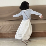 Chân Váy Dài Tầng Trắng YK