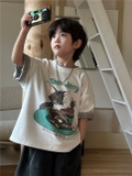 Áo Ngắn T&J Trắng SN