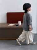 SD Áo Xám Dây+ Quần Kẻ MG