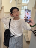 AD Trắng Nút Cổ Ly