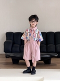 SN Áo Hoa Quần Hồng Kèm Đai YH