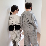 Set Dài Xám Đậm Mkey KM