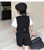 SN Gile Đen Khóa + Sơ Mi Nơ Đỏ YH