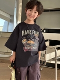 Áo Ngắn Have Fun Đen SN