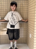 Áo Ngắn Trắng Bé Mini SN