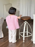SET AO HỒNG GẤU QUẦN CHẤM BI