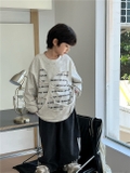 Áo Dài Xám Rách Chữ SN