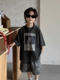Áo Ngắn Đen Cún AY