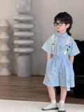 SN Áo Caro Quần Xanh Dương Kèm Đai YH