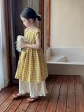 SD Váy Caro Vàng+Quần Kem YY