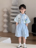 SN Áo Caro Quần Xanh Dương Kèm Đai YH