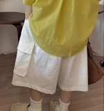 Quần Ngắn Kaki Trắng LY