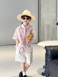 SN Sơ Mi Hồng+Quần Be Dây Kèm Cavat YH