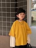 Áo Ngắn Vàng Chữ LY