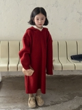 Váy Len Dài Đỏ KM