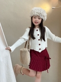 SN Áo Len Nút Tim+CV Bi Đỏ YK