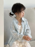 SET Sơmi Nơ Xanh Ba Lỗ & Váy Trắng Jusi