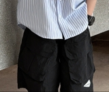 Quần Ngắn Dù Đen tam giác FS