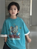 Áo Ngắn Chuột Xanh SN