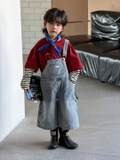 SN Áo Đỏ Mix Tay+Yếm Jean AY