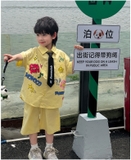 SET Sơ mi Vàng Hoa Cavat FK