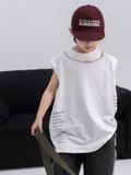 ÁO BA LỖ TRẮNG CHỮ