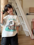 Áo Ngắn T&J Trắng SN