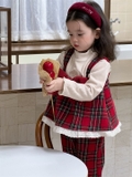 SD Áo+Quần Dạ Kẻ Đỏ+Áo Giữ Nhiệt Nozi