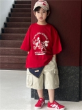 Áo Ngắn Đỏ Mickey SN
