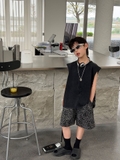 SN Áo Ba Lỗ Đen+Quần Beo FS