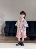 SN Áo Hoa Quần Hồng Kèm Đai YH