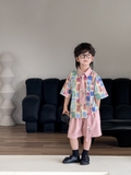 SN Áo Hoa Quần Hồng Kèm Đai YH