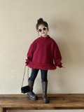 SD Áo Nỉ Đỏ+Legging Đen Dula
