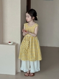 SD Váy Caro Vàng+Quần Kem YY