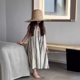 VÁY DÀI KẺ ĐEN TRẮNG YITONG
