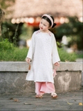 SET ÁO DÀI KEM QUẦN HỒNG