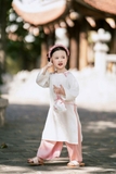 SET ÁO DÀI KEM QUẦN HỒNG
