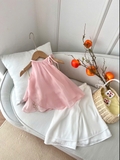 SET YẾM LỤA HỒNG QUẦN TRẮNG G