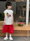 SET Ngắn Áo Vịt Quần Alo Đỏ FS