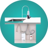 Máy lọc nước Cleansui Tại Bồn Rửa